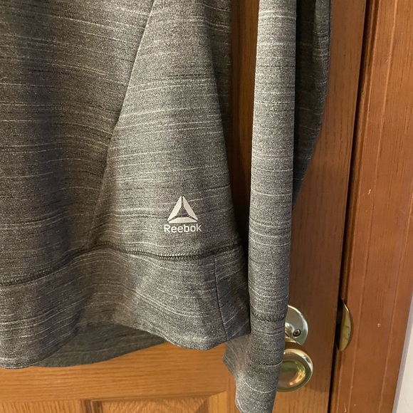 Reebok Gray Space Dye Back Vent 1/4 Sleeve Pullover Women's Medium - Picture 4 of 4